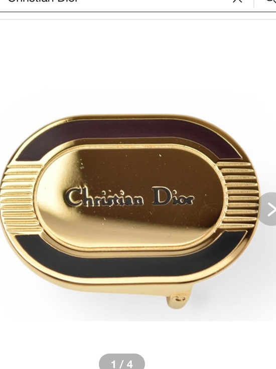 Dior Accessories - Dior Gold-Tone Oval Emblem Belt Buckle
